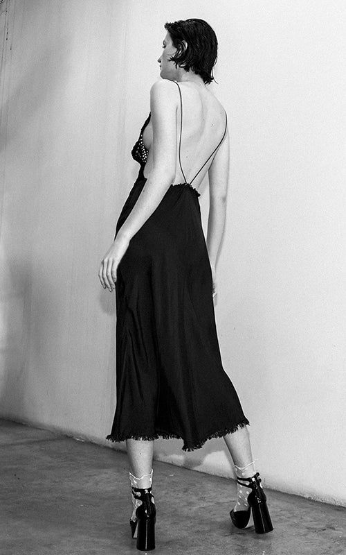 Nevenka Strong Will Slip Dress Noir