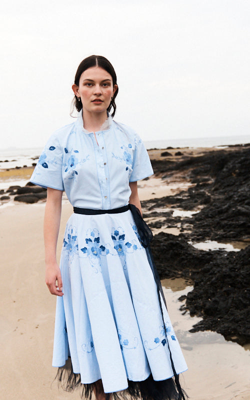 Nevenka Transition Embroidery Blouse