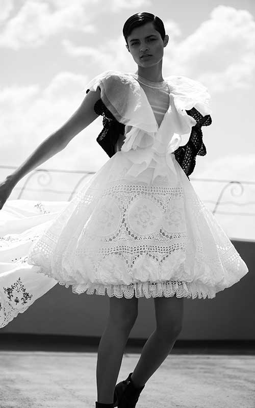 nevenka we gather for her bubble dress