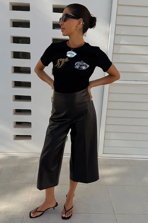 Never Fully Dressed Black Deloris Foil Baby T Shirt