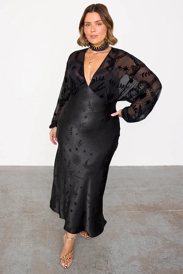 never fully dressed Black Swallow Romance Emma Dress