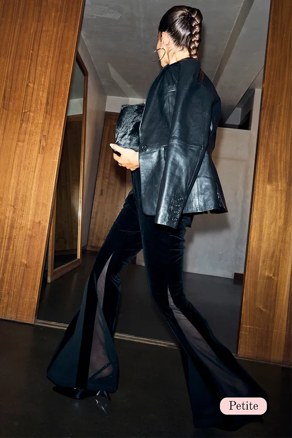 never fully dressed Black Velvet Diva Trousers Petite