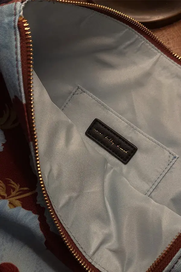 Never Fully Dressed Blue & Burgundy Poppy Laptop Case