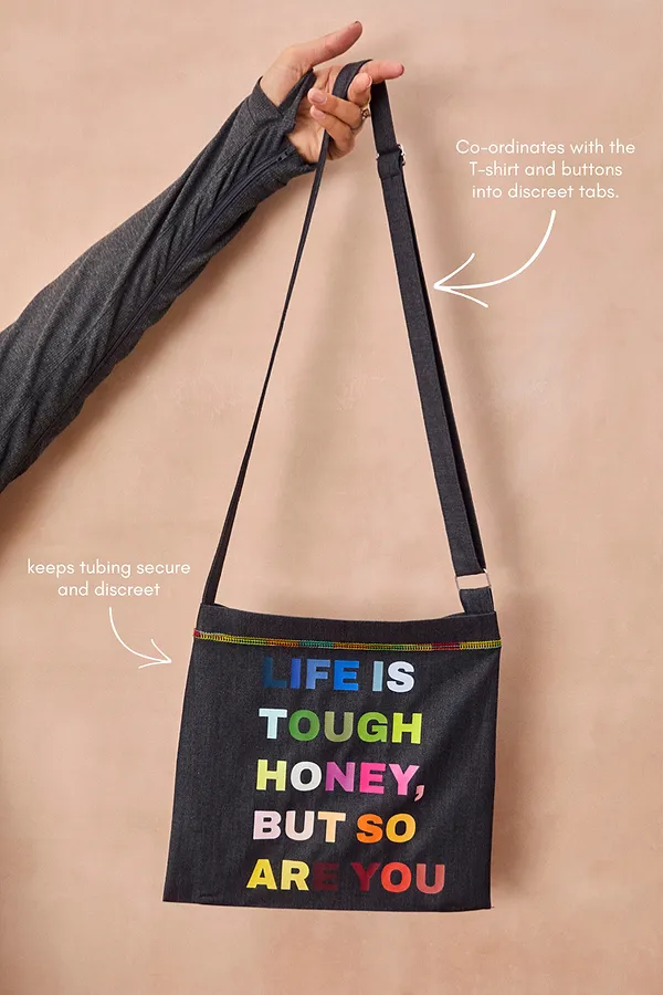 Never Fully Dressed Charcoal Life Is Tough Honey Drainage Bag