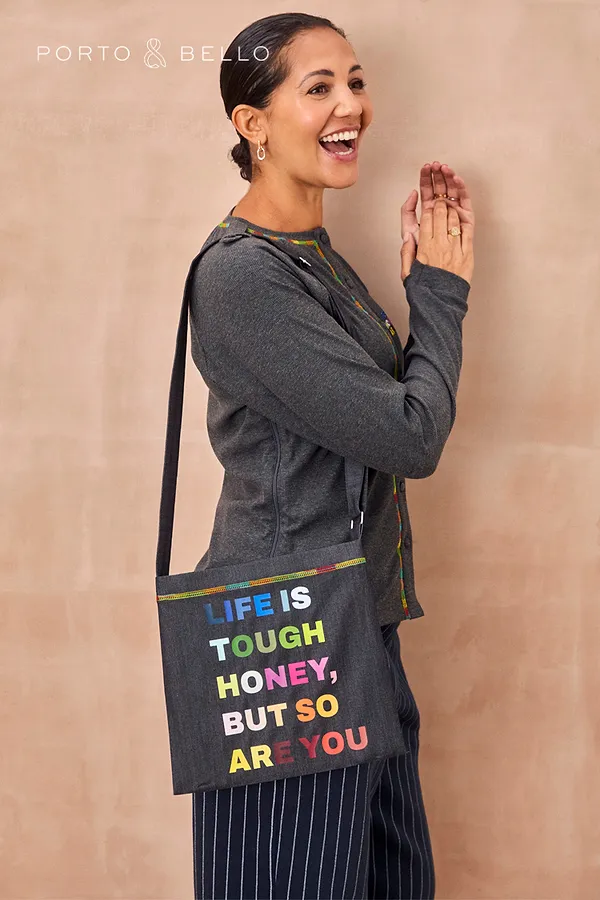 never fully dressed Charcoal Life is Tough Honey Drainage Bag