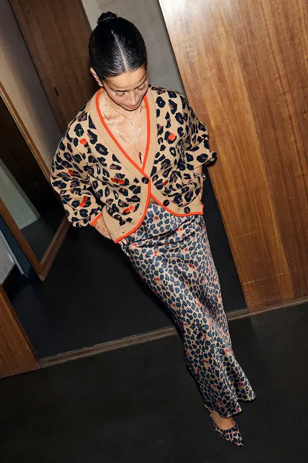 Never Fully Dressed Cherry Leopard Dorris Skirt Petite