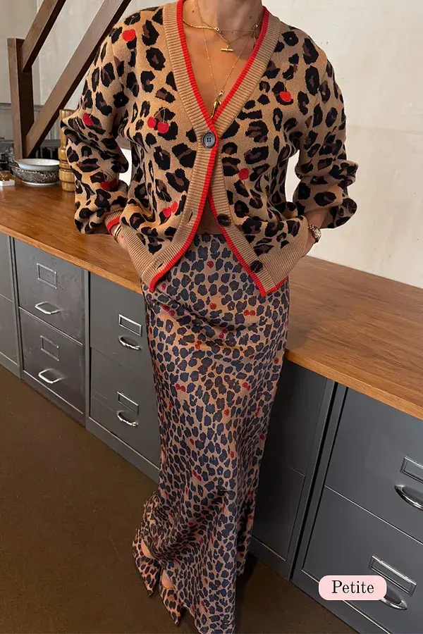 never fully dressed Cherry Leopard Dorris Skirt Petite