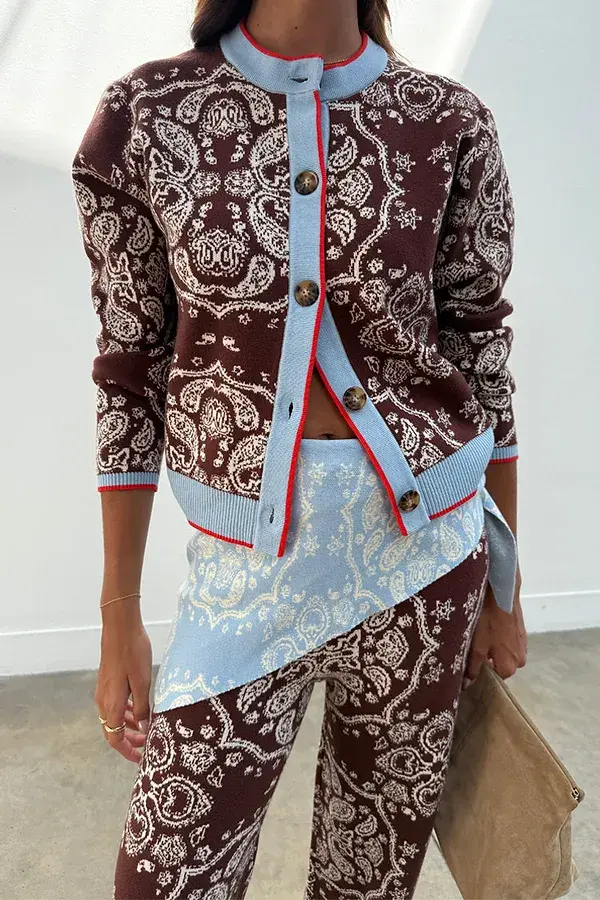 never fully dressed Chocolate Bandana Holly Cardigan