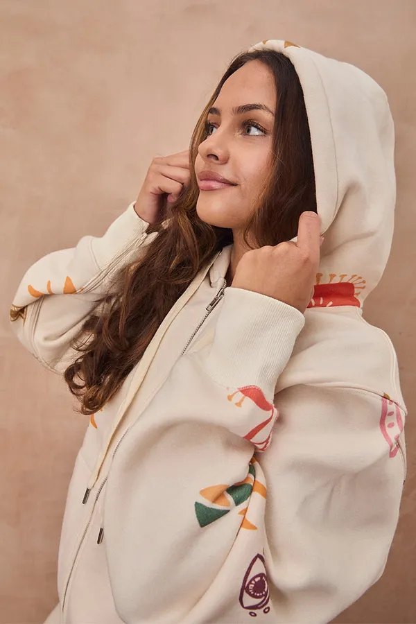 Never Fully Dressed Cream Sundazed Accessible Hoodie