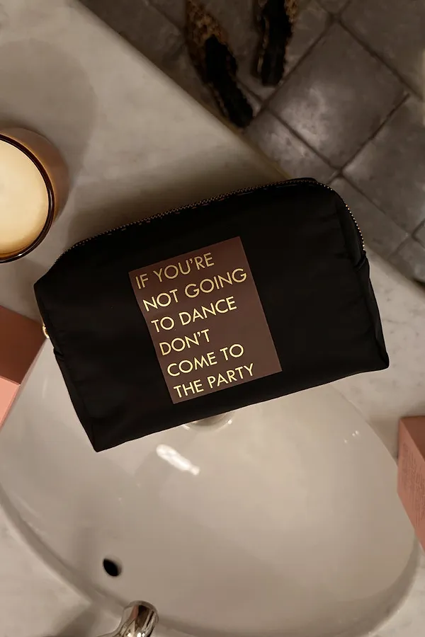 Never Fully Dressed Dance Party Reversible Make Up Bag