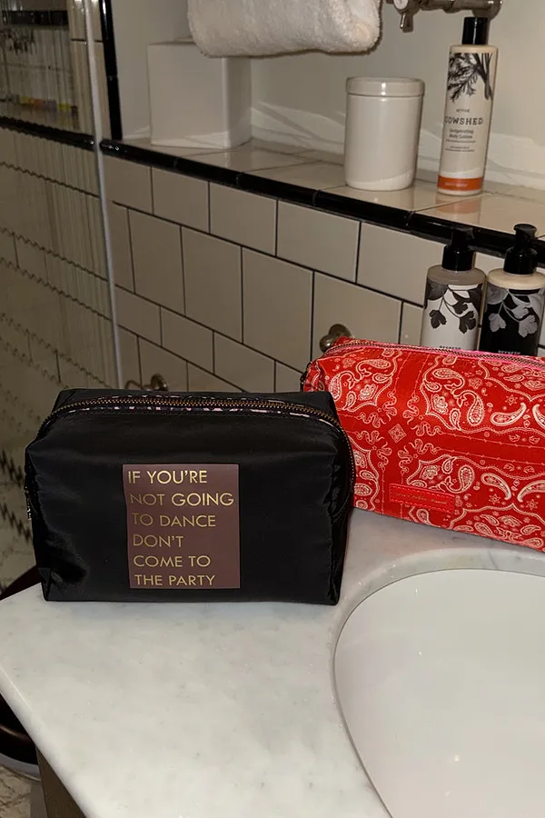 Never Fully Dressed Dance Party Reversible Make Up Bag