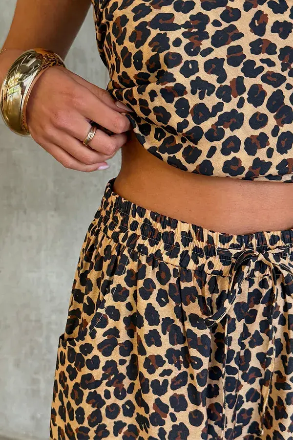 Never Fully Dressed Lucia Leopard Elissa Trousers Petite