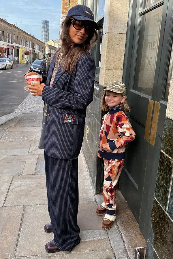 never fully dressed Navy Pinstripe Arden Trousers Petite