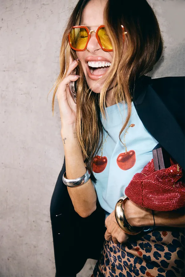 never fully dressed Baby Blue Cherry Boob T-Shirt