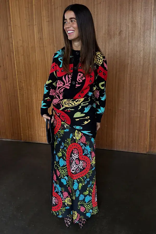 Never Fully Dressed Black Amara Knit Scarf