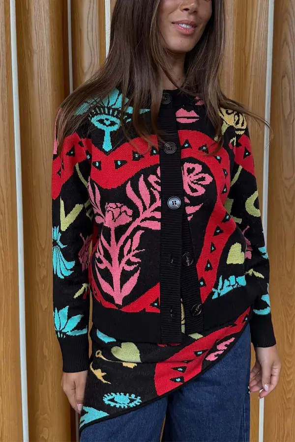 never fully dressed Black Amara Knit Scarf