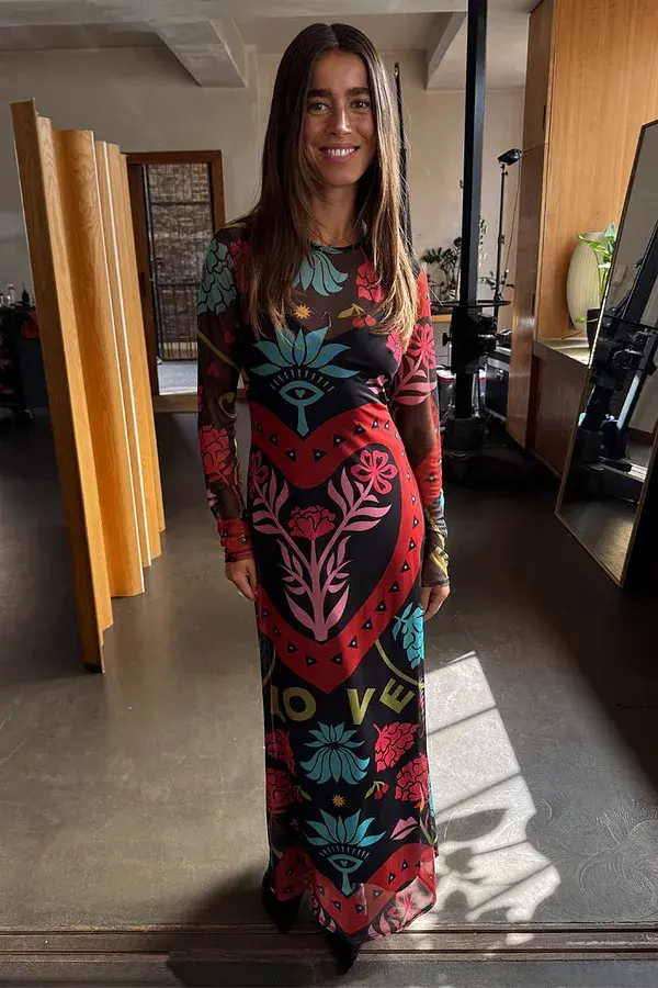 Never Fully Dressed Black Amara Mesh Dress