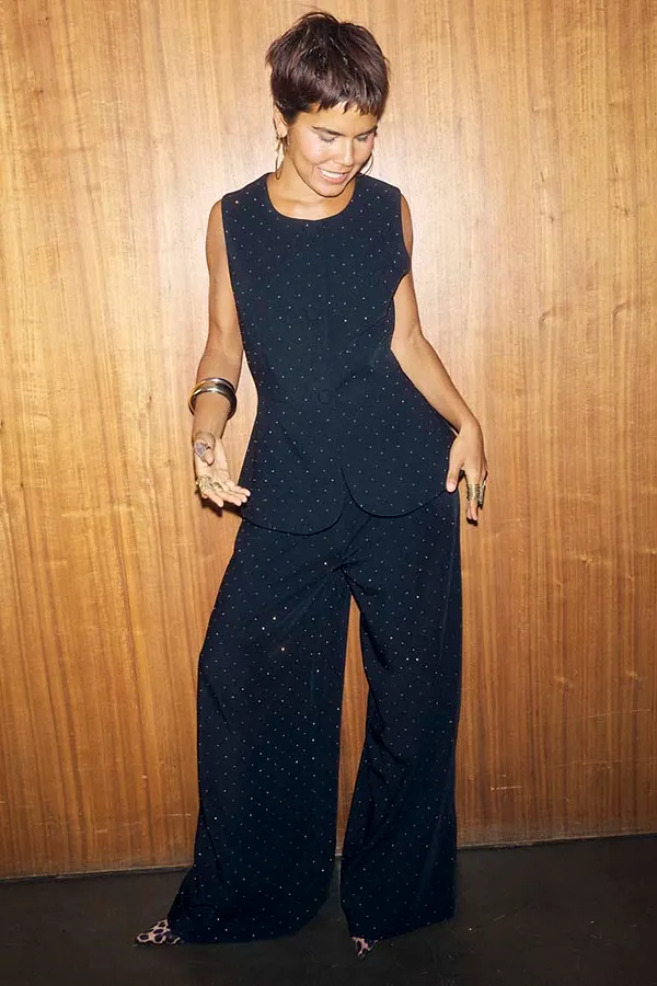 Never Fully Dressed Black Hotfix Marnie Trousers