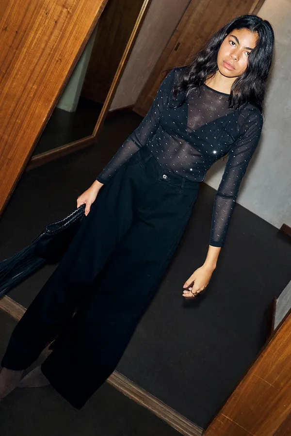 never fully dressed Black Icon Bodysuit