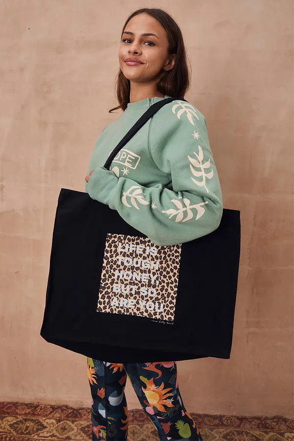 Never Fully Dressed Black Life Is Tough Tote Bag