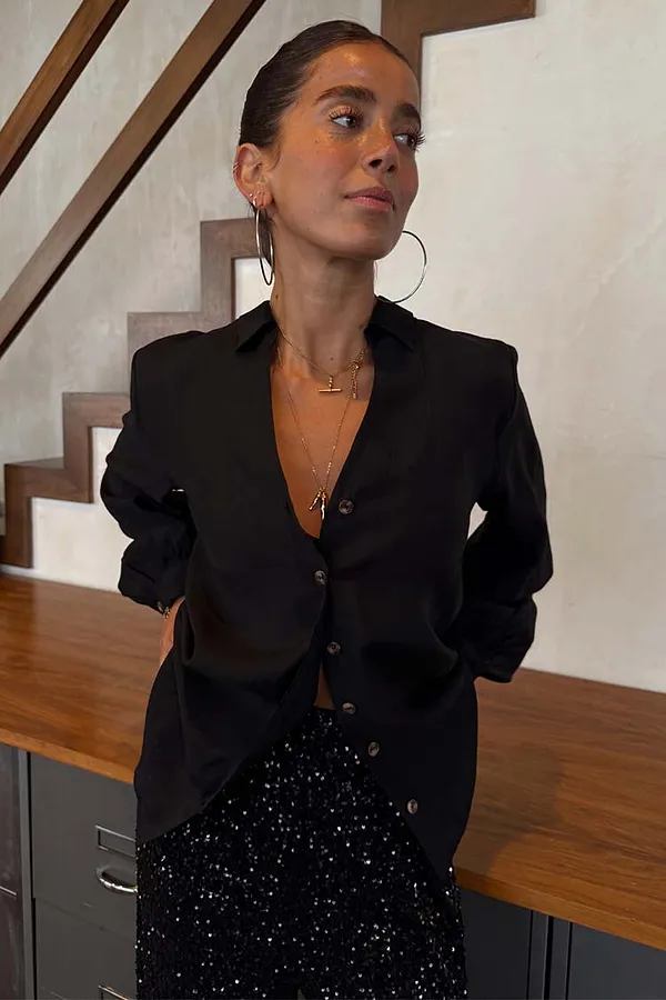 Never Fully Dressed Black Miley Shirt