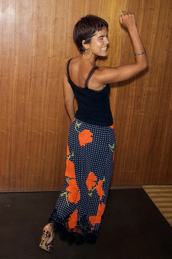 never fully dressed Black Poppy Maeva Midi Skirt