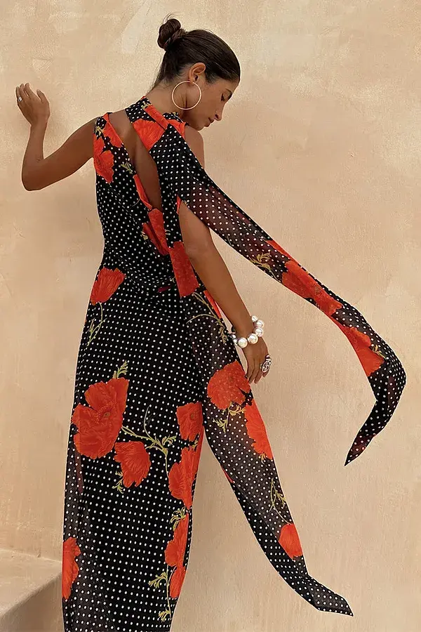 Never Fully Dressed Black Poppy Sophie Dress