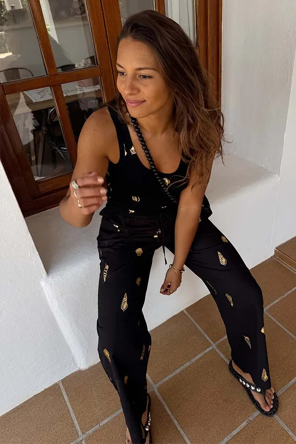 Never Fully Dressed Black Shell Elissa Trousers