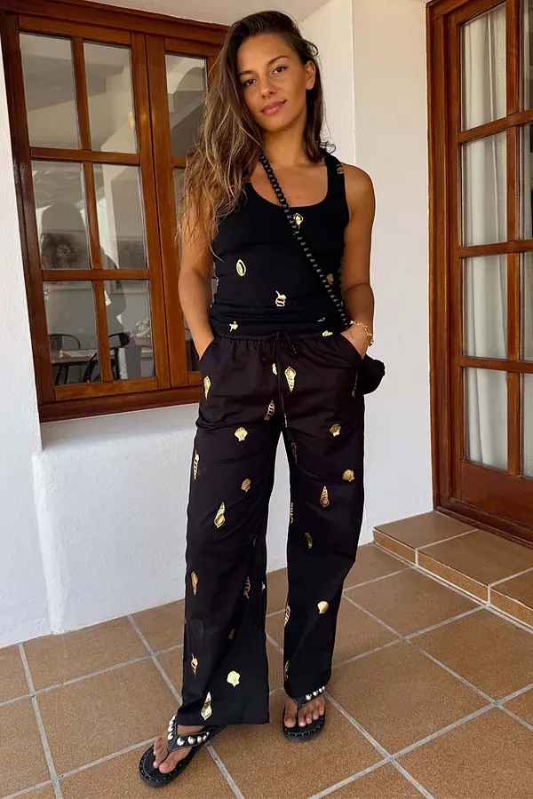 Never Fully Dressed Black Shell Elissa Trousers