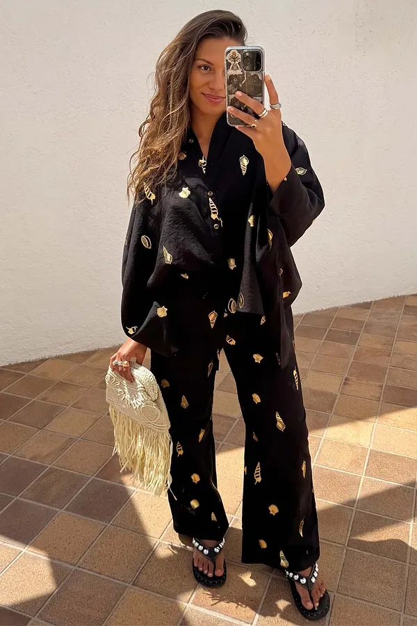 never fully dressed Black Shell Elissa Trousers