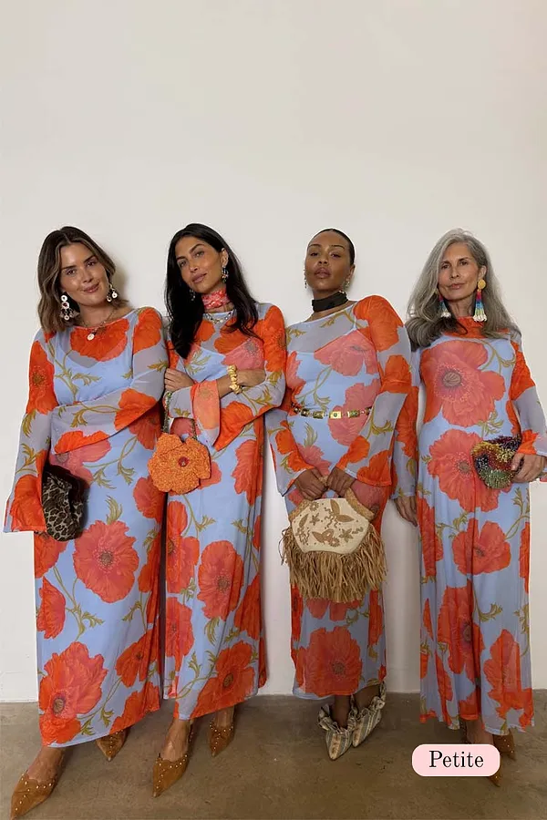 never fully dressed Blue Poppy Aria Dress Petite