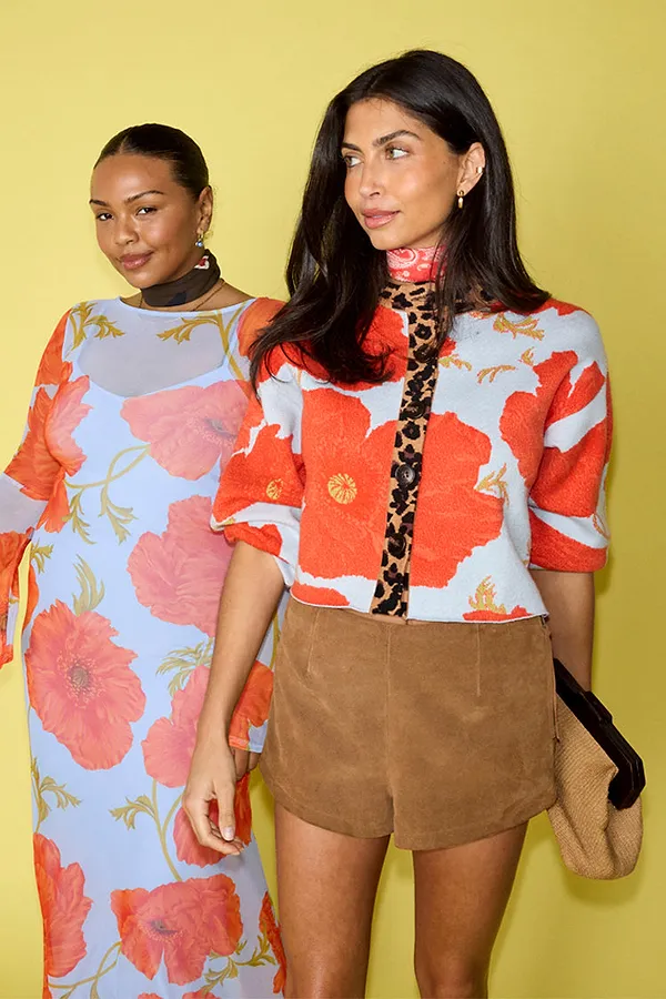 never fully dressed Blue Poppy Cardigan