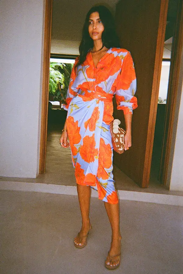 Never Fully Dressed Blue Poppy Jaspre Skirt