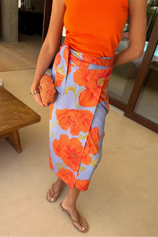 never fully dressed Blue Poppy Jaspre Skirt