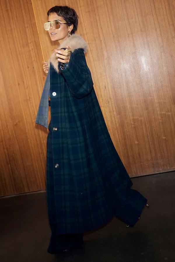 Never Fully Dressed Blue Tartan Coat