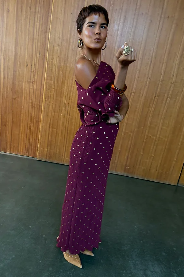 Never Fully Dressed Burgundy Tilly Dress