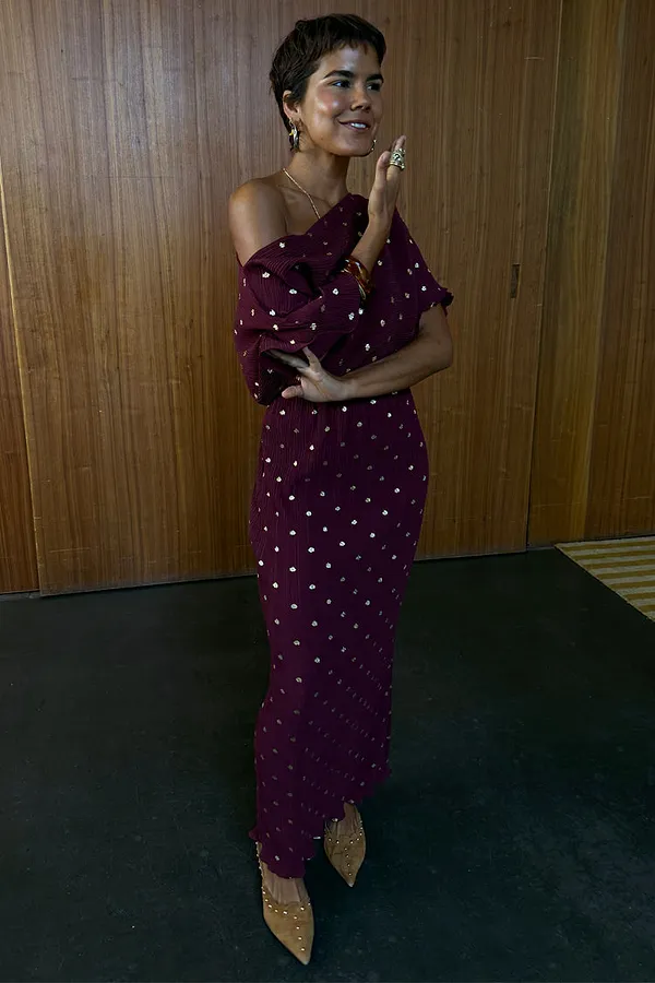 Never Fully Dressed Burgundy Tilly Dress