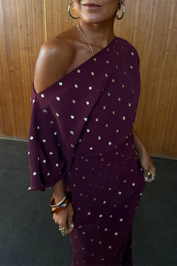 Never Fully Dressed Burgundy Tilly Dress Petite