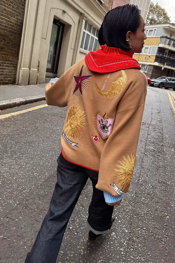 Never Fully Dressed Camel Mystical Cardigan