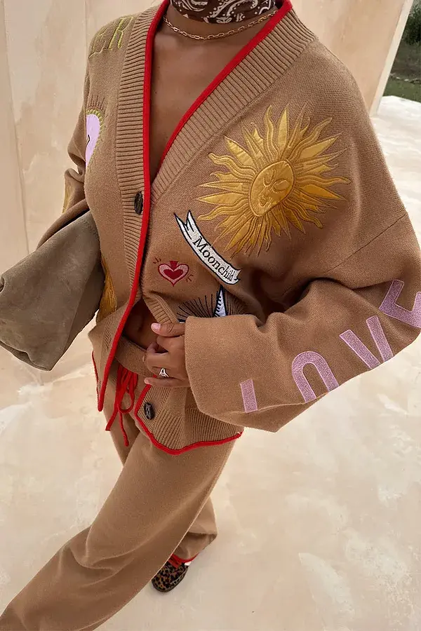 Never Fully Dressed Camel Mystical Cardigan