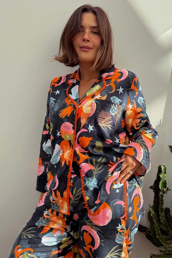 Never Fully Dressed Charm Button Through Pyjamas