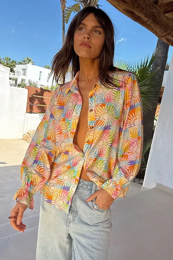 never fully dressed Check Sun Geanie Shirt