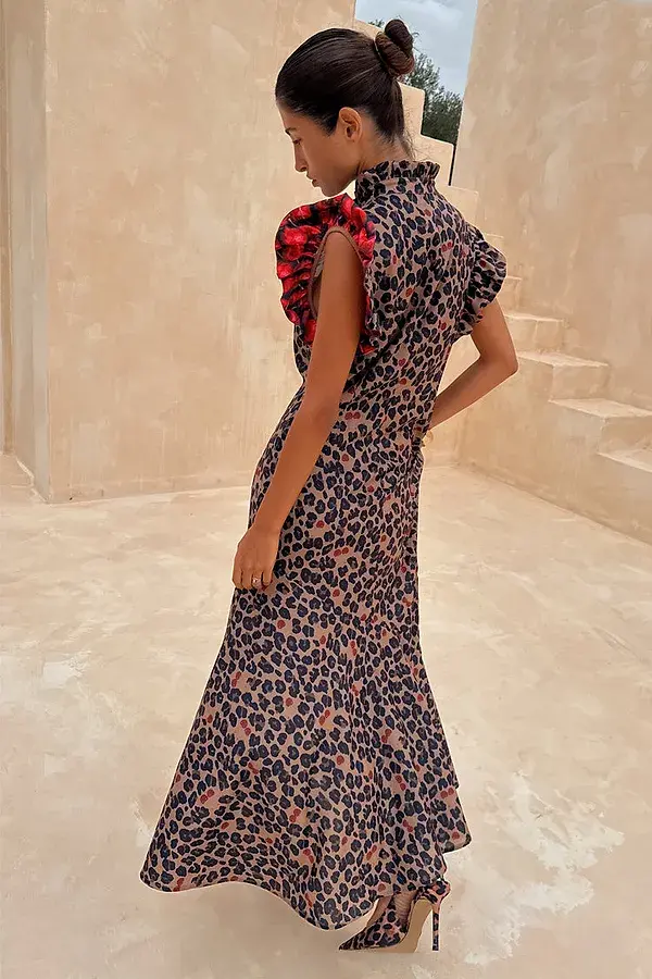 Never Fully Dressed Cherry Leopard Remi Dress