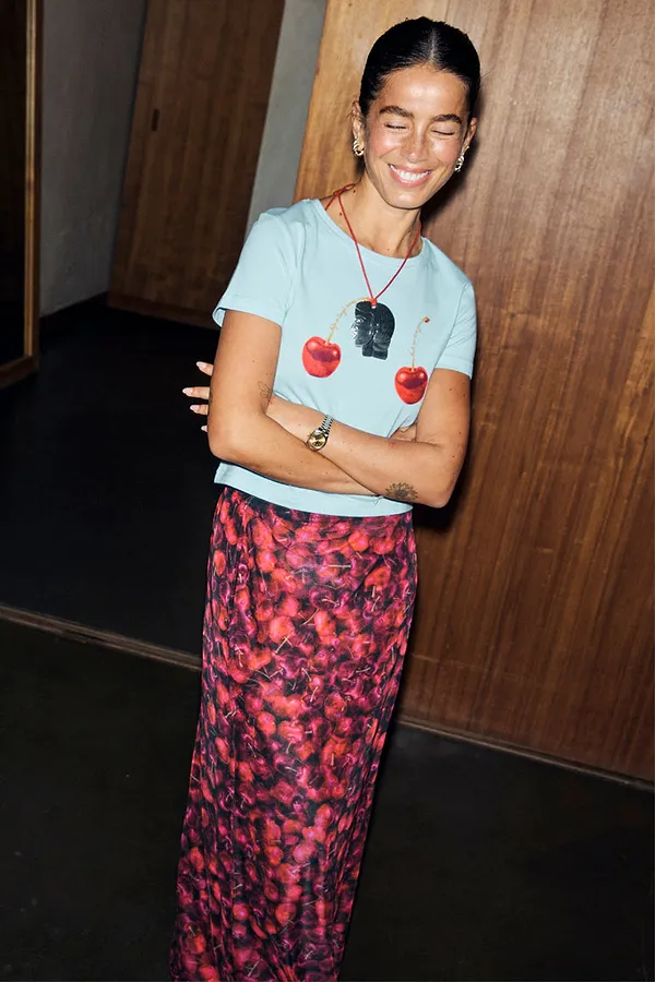 Never Fully Dressed Cherry Mesh Dorris Skirt