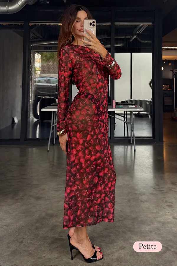 never fully dressed Cherry Mesh Soho Dress Petite