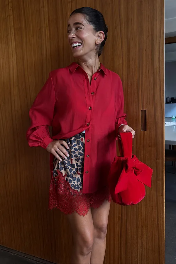 Never Fully Dressed Cherry Red Miley Shirt