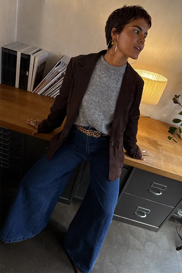 Never Fully Dressed Chocolate Suede Jacket