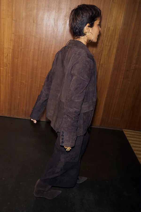 Never Fully Dressed Chocolate Suede Jacket