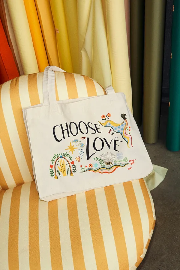 Never Fully Dressed Choose Love Tote Bag