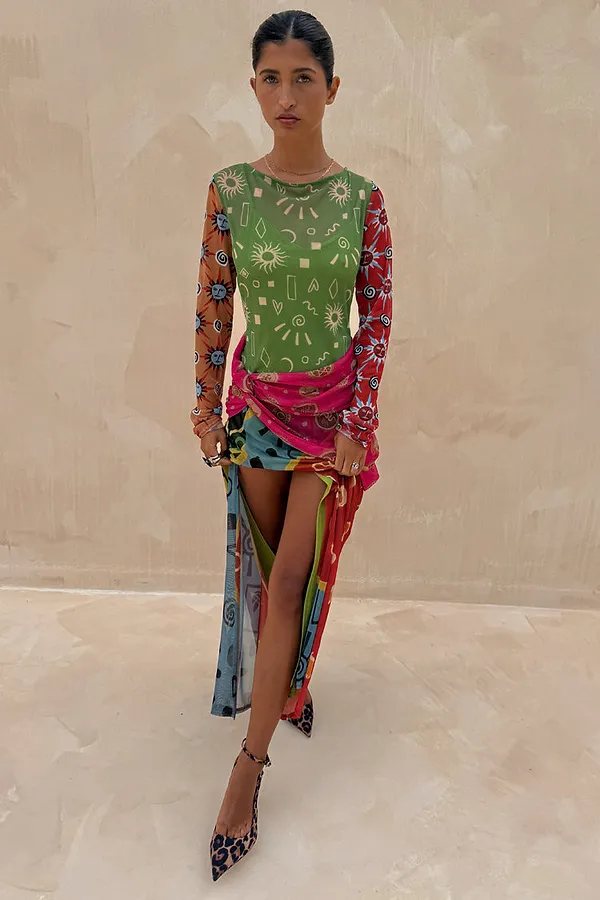 Never Fully Dressed Dahlia Mesh Dress